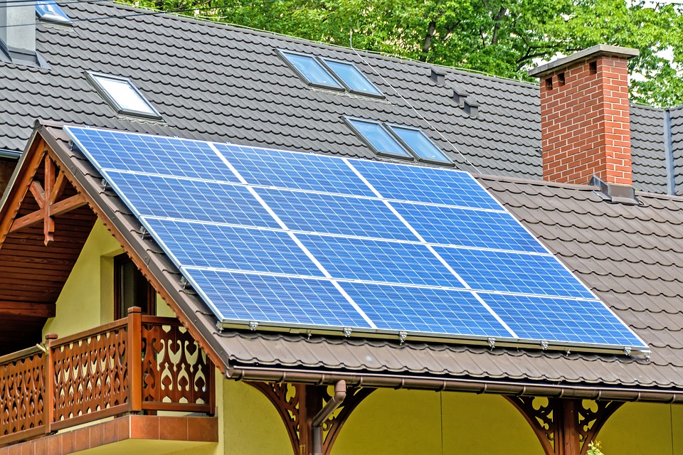 paneles solares, tejado fotovoltaico