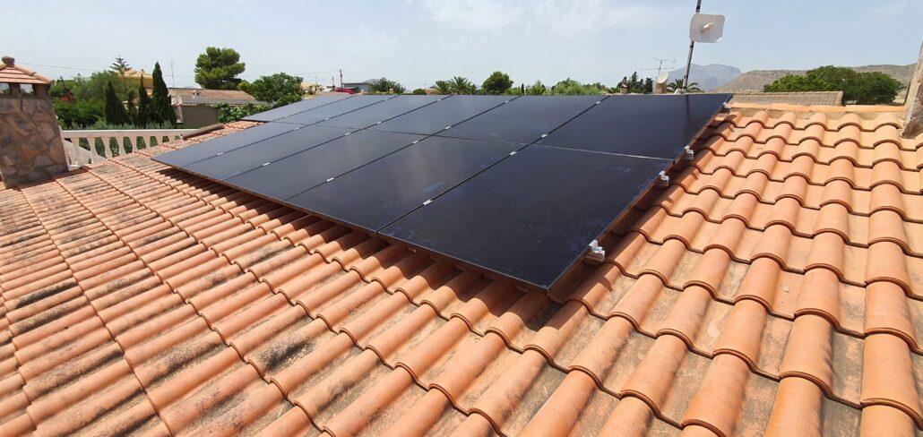 paneles solares en casa de Busot